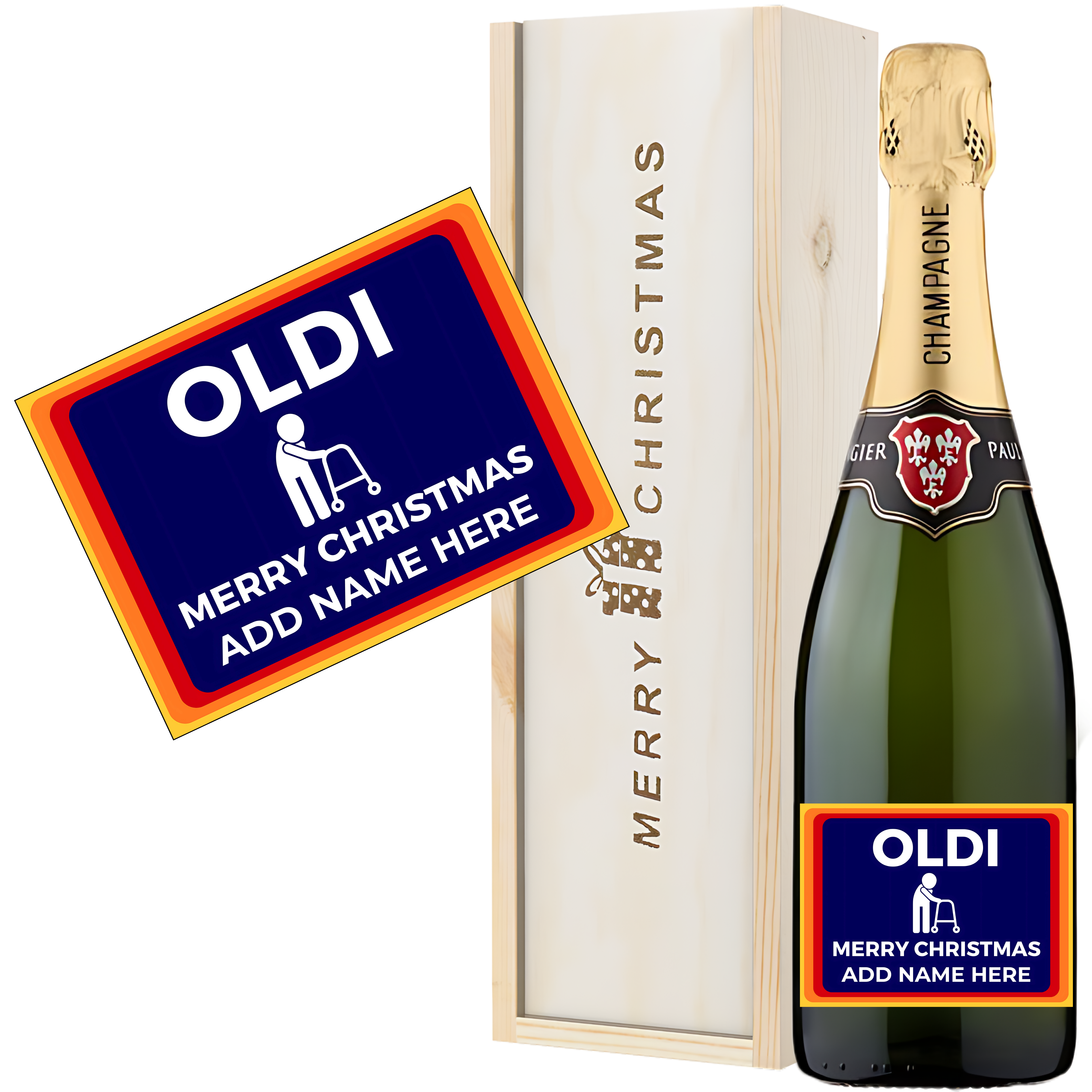 Champagne Christmas Gifts - Personalised