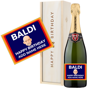 Baldi Birthday Personalised Champagne Gift