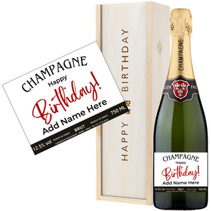 Personalised Champagne Birthday Gift