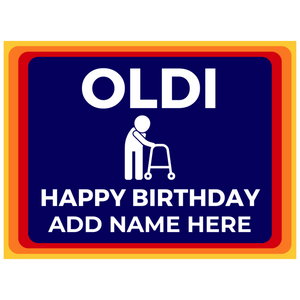 OLDI Birthday Champagne & Glasses - Add Name to Bottle Label