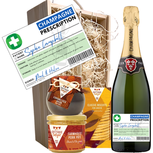 Personalised Get Well Soon Prescription Champagne Hamper - Add Name